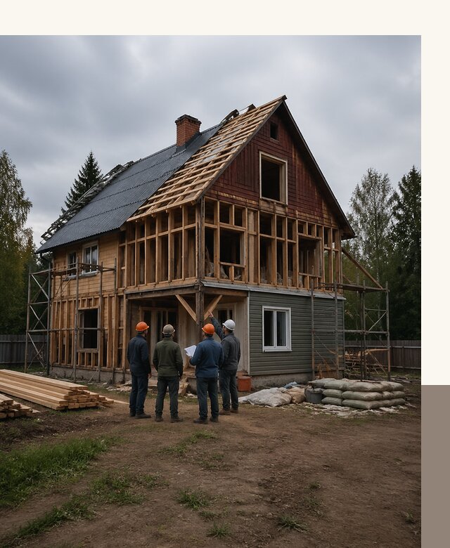 Реконструкция дачного дома в Ельце под ключ с проектом