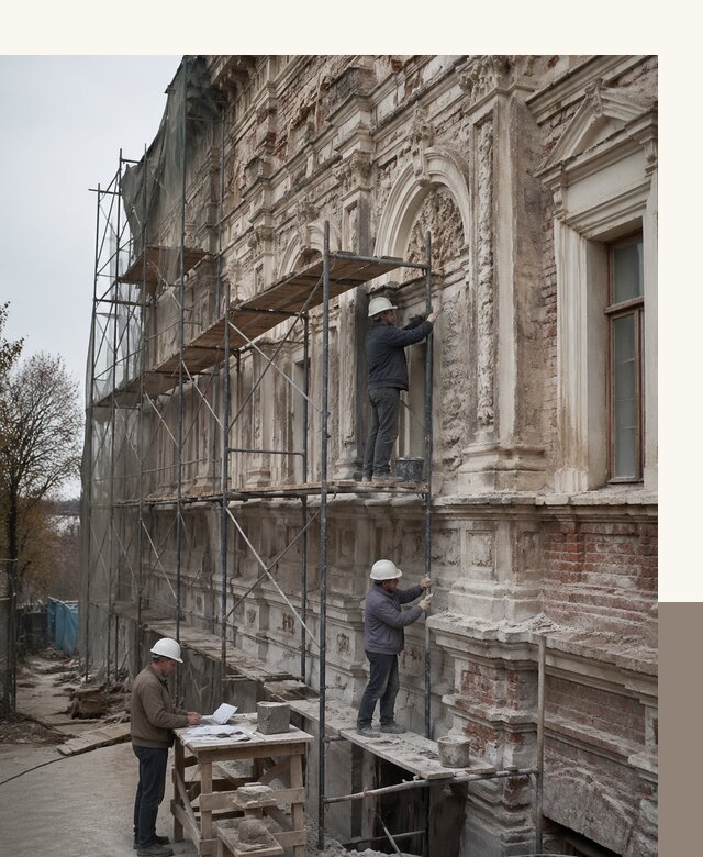 Реставрация объектов культурного наследия под ключ в Ельце